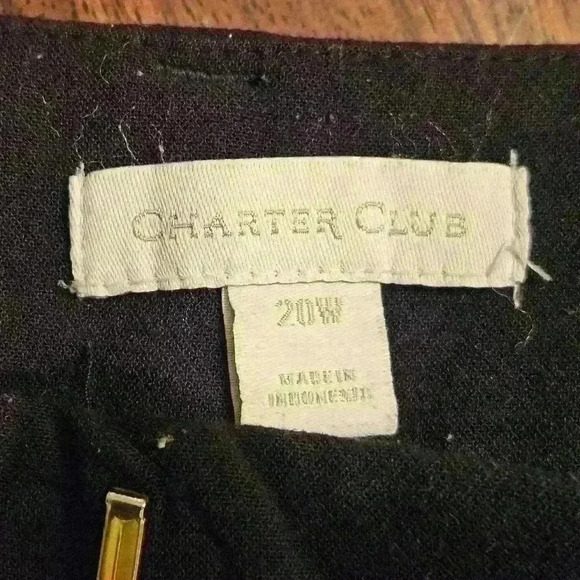 Charter Club Black Wide Leg Dress Trouser Size 20W EUC - Picture 7 of 13